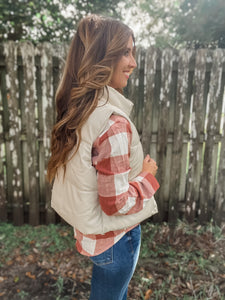 Ivory Padded Vest