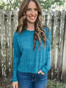 Zenana Ribbed Cropped Sweater