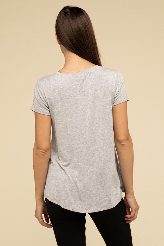 Zenana Flowy Round Hem T-shirt