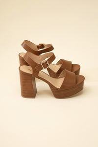 Neutral Mule Block Heels