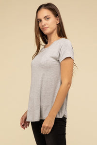 Zenana Flowy Round Hem T-shirt