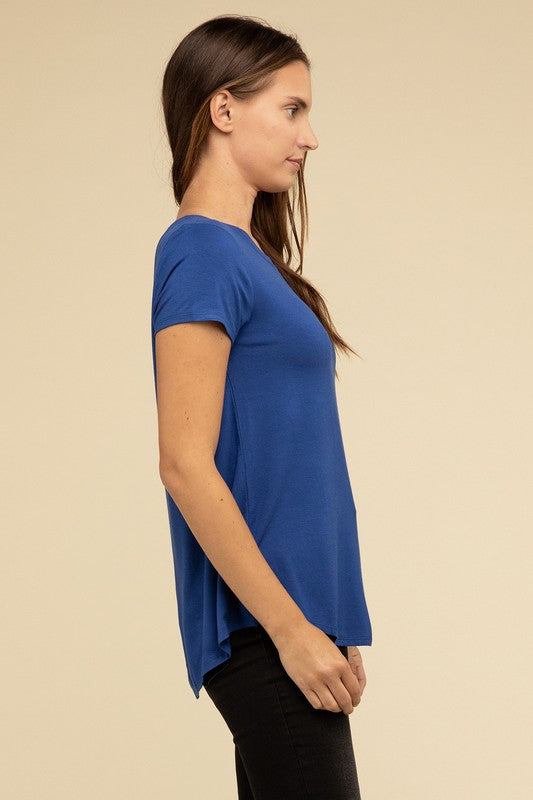 Zenana Flowy Round Hem T-shirt