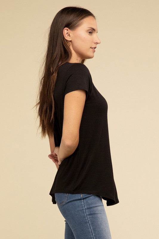 Zenana Flowy Round Hem T-shirt