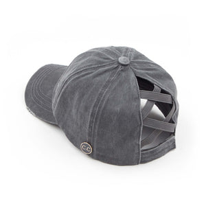 C.C. Solid Criss-Cross Cap