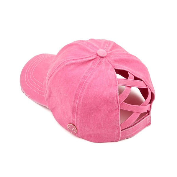 C.C. Solid Criss-Cross Cap