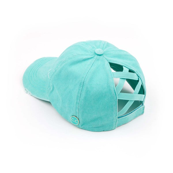 C.C. Solid Criss-Cross Cap