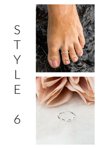 Sterling Silver Toe Rings