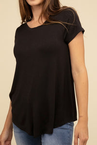 Zenana Flowy Round Hem T-shirt