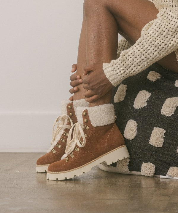 Oasis Society Lace Up Ankle Bootie