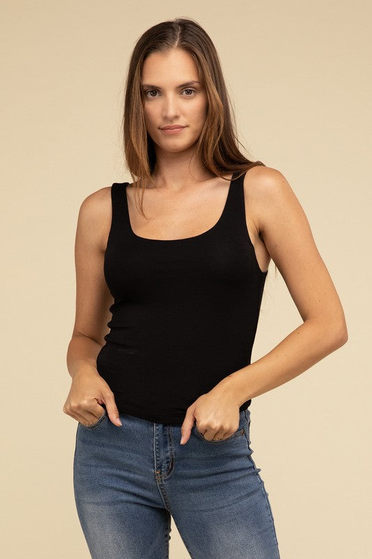 Zenana Double Layer Tank Top