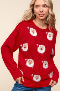 Sparkly Santa Brushed Sweater