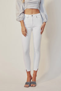 KanCan High Rise White Skinny Jeans