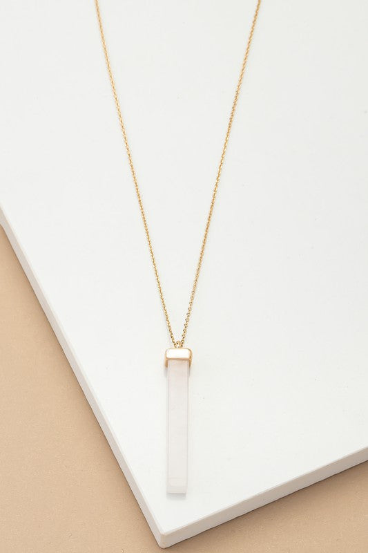 Natural Stone Pendant Necklace