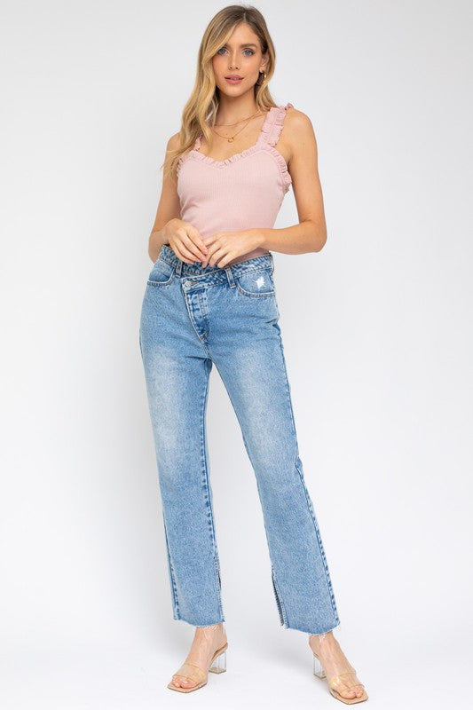 Sweetheart Neckline Ribbed Bodysuit