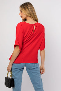 Holiday Side Tie Top