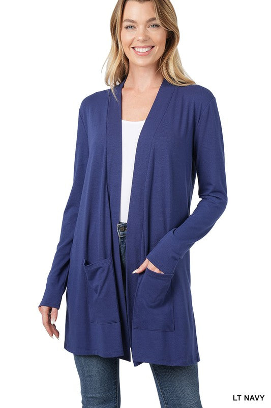 Slouchy Open Front Cardigan (10 Colors!)