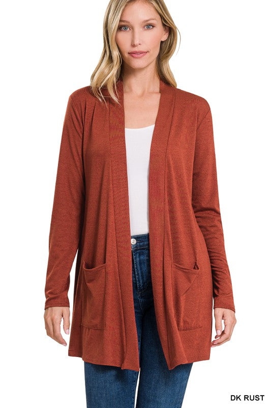 Slouchy Open Front Cardigan (10 Colors!)