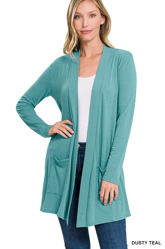 Slouchy Open Front Cardigan (10 Colors!)