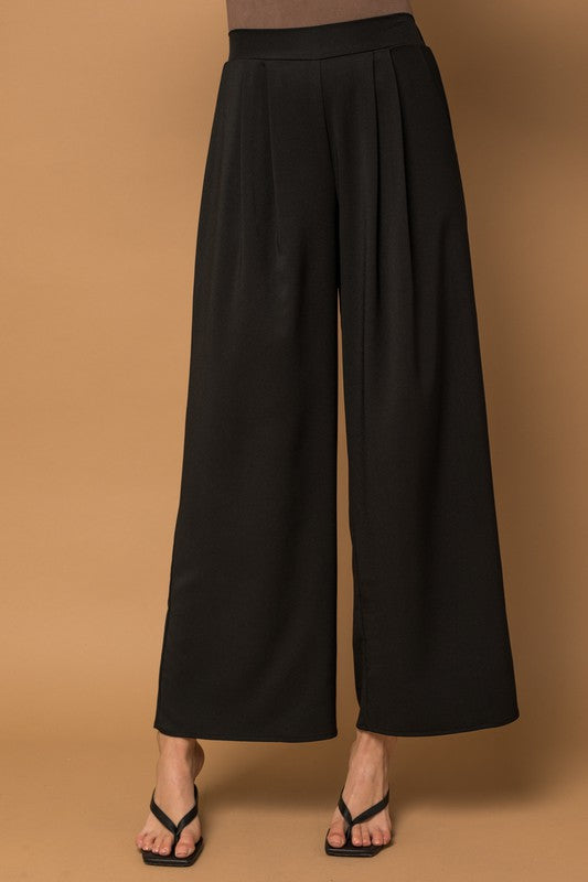 Classic Black Wide Leg Pants