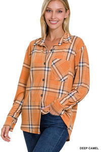 Zenana Plaid Shacket