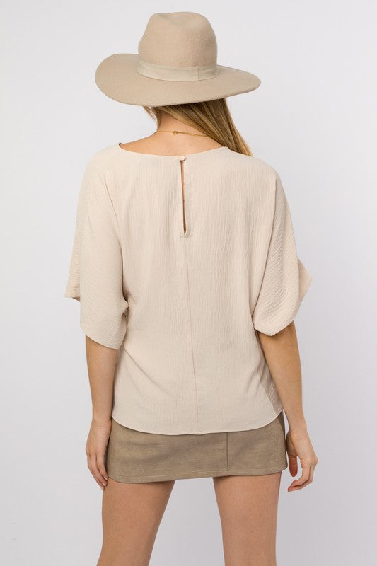 Holiday Side Tie Top