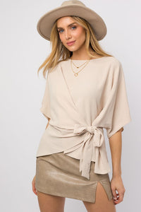 Holiday Side Tie Top