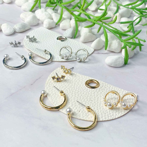 Perfect Pearl Earrings Set Of 3