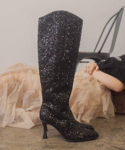 Oasis Society Knee High Sequin Boots