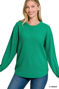 ROUND NECK BASIC SWEATER