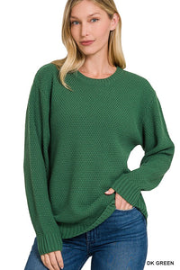 ROUND NECK BASIC SWEATER