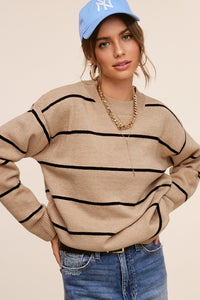 Super Soft Oversized Striped Sweater