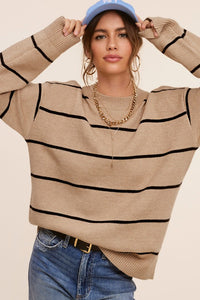 Super Soft Oversized Striped Sweater