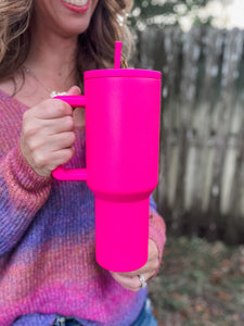 Stainless Steel Tumbler with Matching Straw