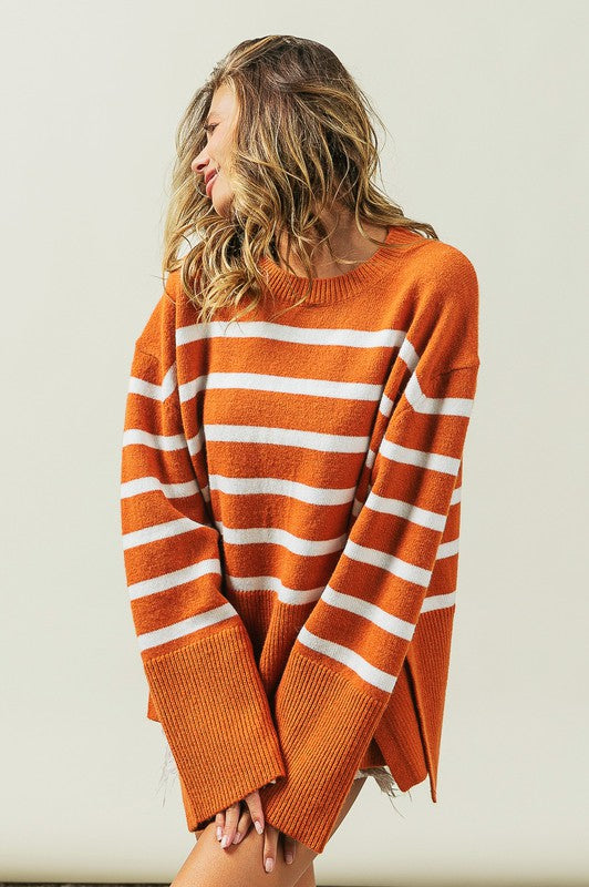 Bibi Falling For You Striped Sweater