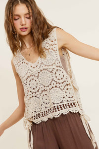 Summer Vibes Crochet Vest Top