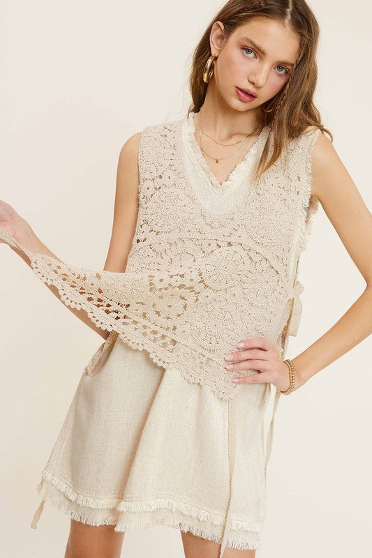 Summer Vibes Crochet Vest Top