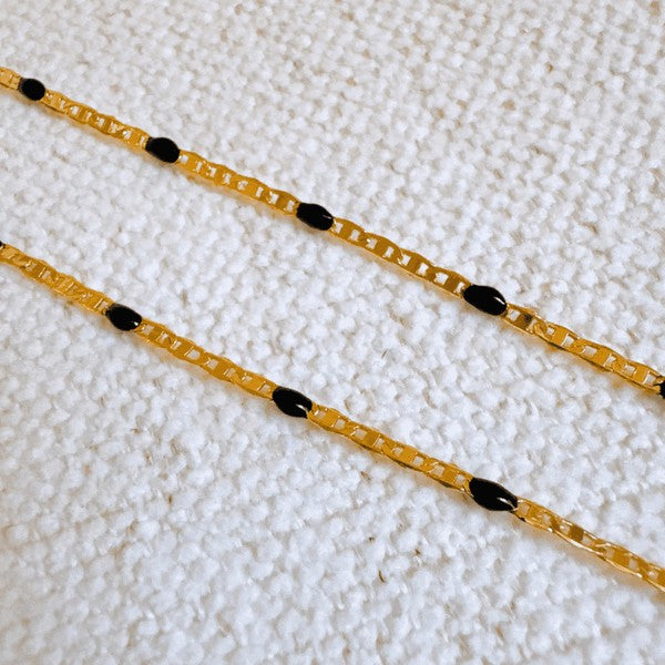 Color Pop Enamel Chain Necklace