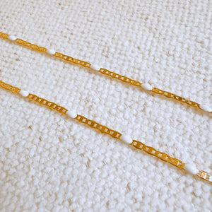 Color Pop Enamel Chain Necklace
