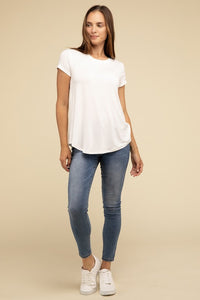 Zenana Flowy Round Hem T-shirt