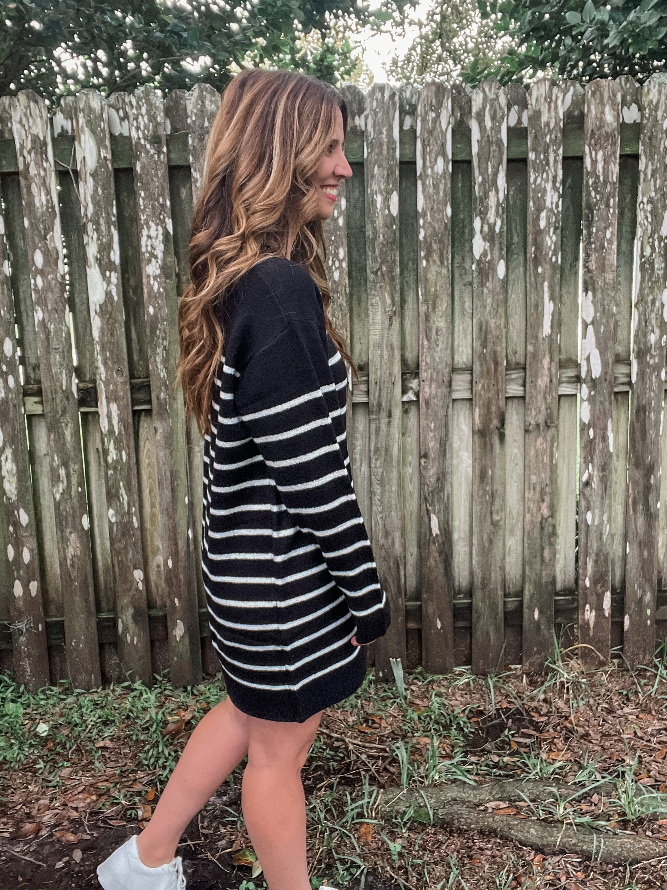 Casually Chic Striped Sweater Dress