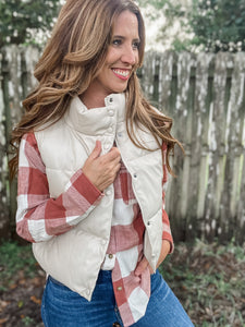 Ivory Padded Vest