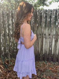 Lavender Lace Detail Cami Dress