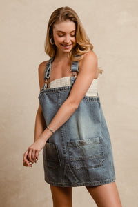 BiBi Denim Overall Dress