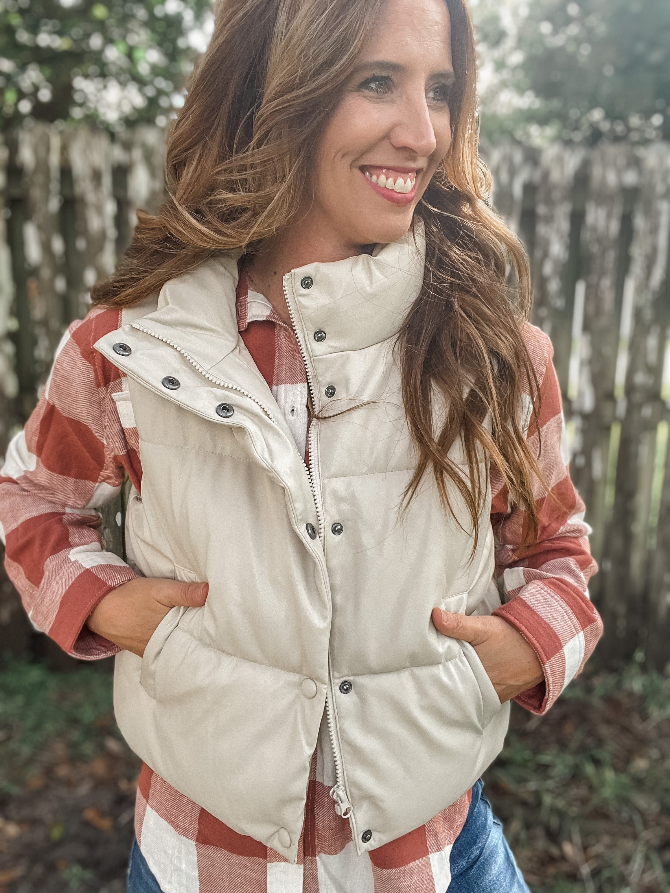 Ivory Padded Vest