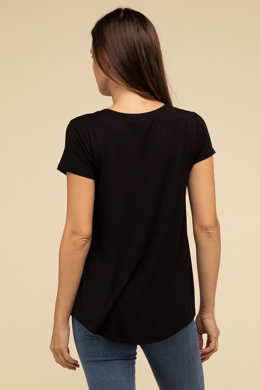 Zenana Flowy Round Hem T-shirt