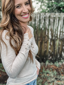 Long Sleeve Ribbed Top