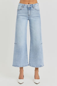 Risen Wide Leg Crop Jeans