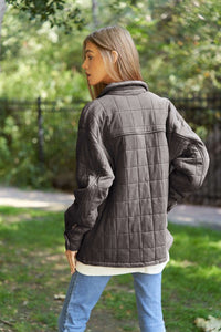 D & D Mineral Wash Quilted Shacket (3 colors!)