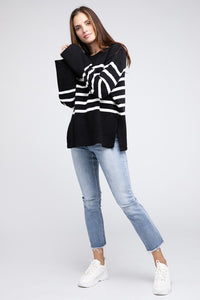 Bibi Falling For You Striped Sweater