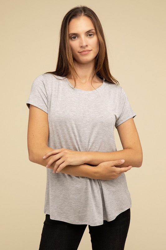 Zenana Flowy Round Hem T-shirt